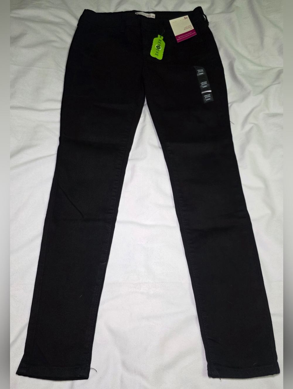 SO Low Rise Black Jeggings Size 7 NWT Stretch Skinny Repreve Jeans